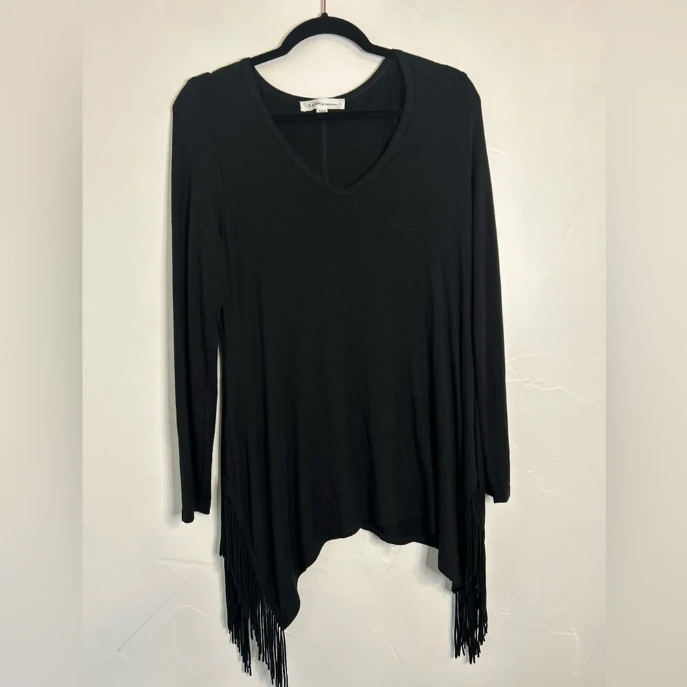Karen by Karen Kane fringed sweater